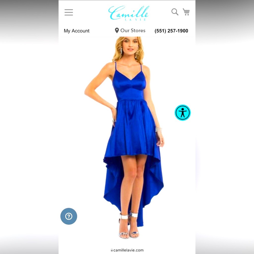 CAMILLE LA VIE Spaghetti Strap beautiful High Low Dress